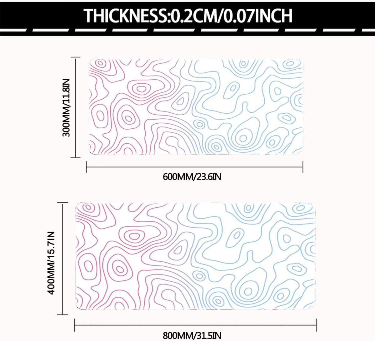 Large Mouse Pad for Desk - Gaming Mouse Pad with Stitched Edges, Anti-Slip Base, Desk Mat Desk Pad for Keyboard and Mouse