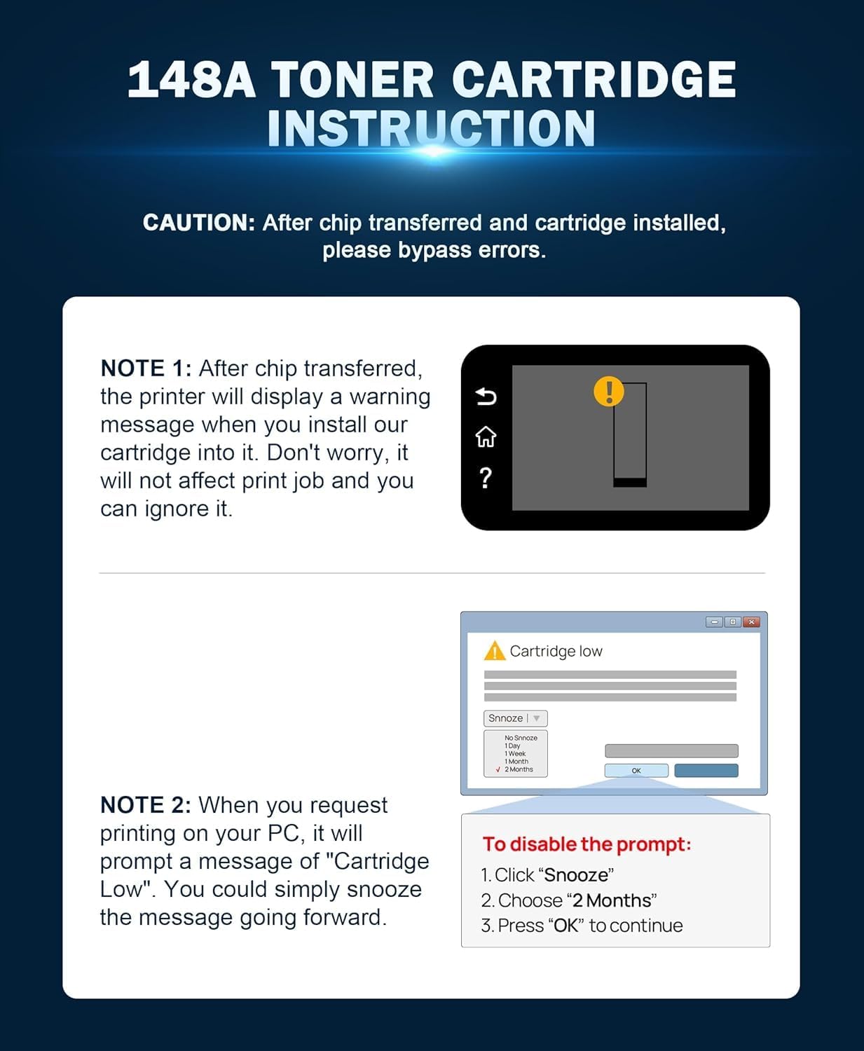 HALLOLUX 148A Toner Cartridge for HP 148A Toner Cartridge W1480A Toner Compatible for HP Laserjet Pro 4001dwe 4001dn 4001dne 4001n 4001ne MFP 4101fdw 4101fdwe 4101fdn 4101fdne (1 Black No Chip)