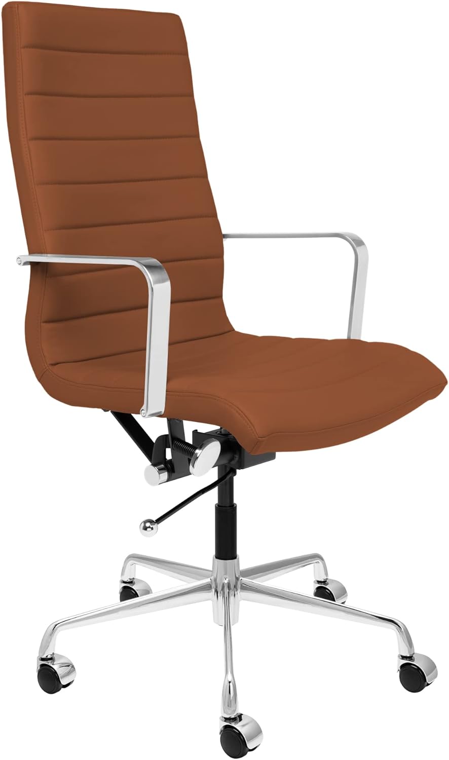 Laura Davidson Furniture SOHO II Tall Back Ribbed Management Chair (Brown)