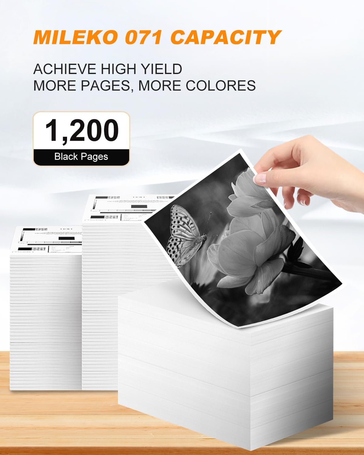 071 Black Toner Cartridge 1 Pack Compatible Replacement for Canon 071 071H Black Toner to Work for Canon imageCLASS LBP122dw LBP122 LBP120 MF270 Mf272dw Mf273dw Mf275dw Printers