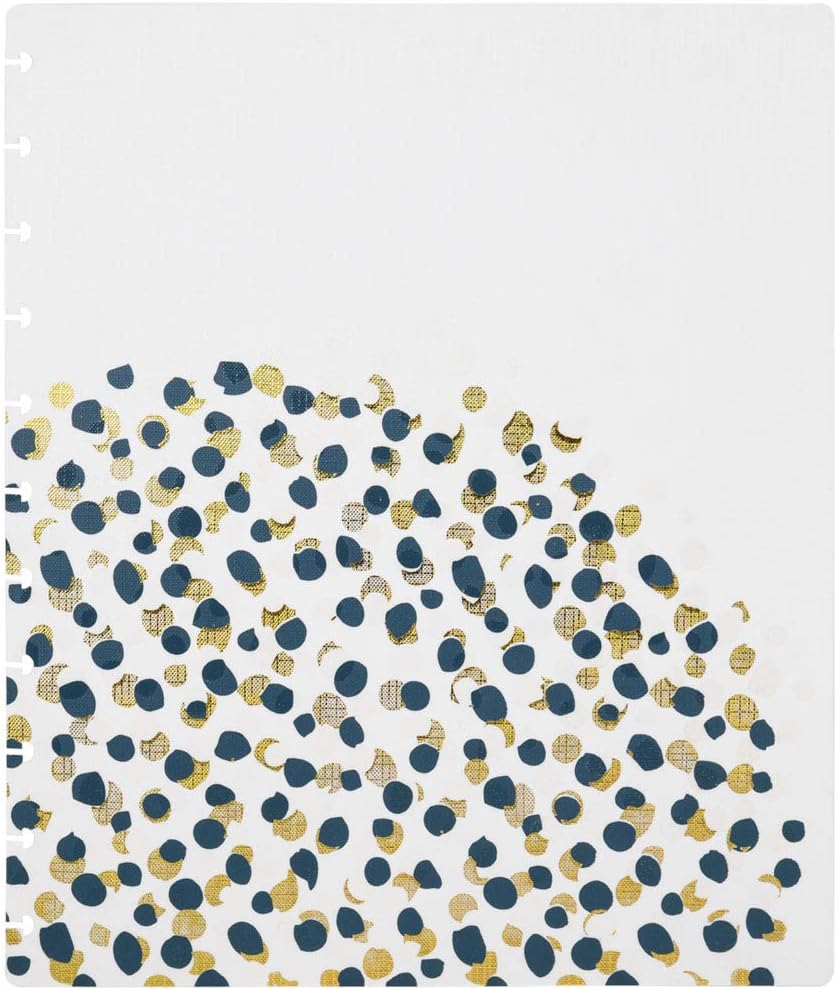 Talia Discbound Notebooks, Planner, Customizable, (Fireworks Deep Lake with Deep Lake Blue Discs, Letter (8.5in x 11in))