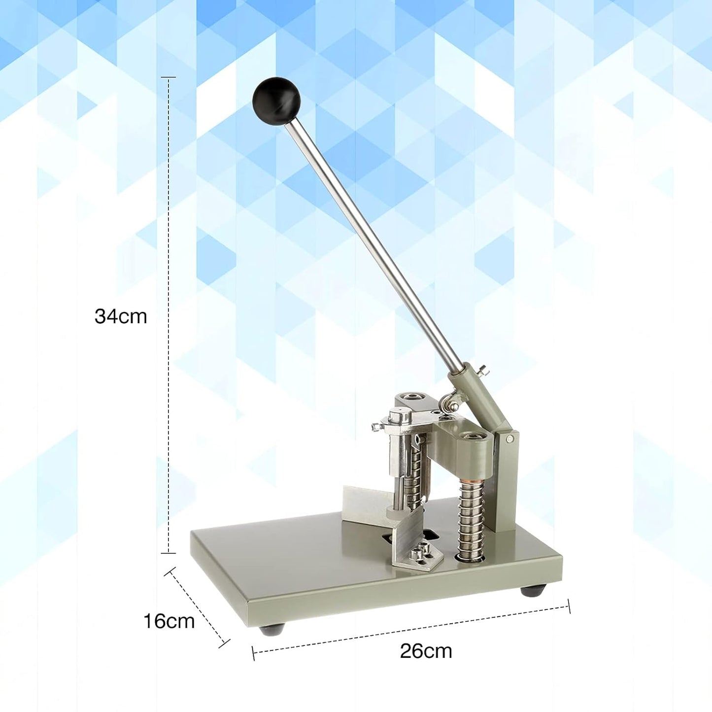 IRONWALLS Corner Rounder Cutter Machine, R6mm R10mm 1.2”/ 30mm Thickness Heavy Duty Paper Corner Cutter Punch with Paper Holding Device, Steel Metal Commercial Corner Punch for Office Business