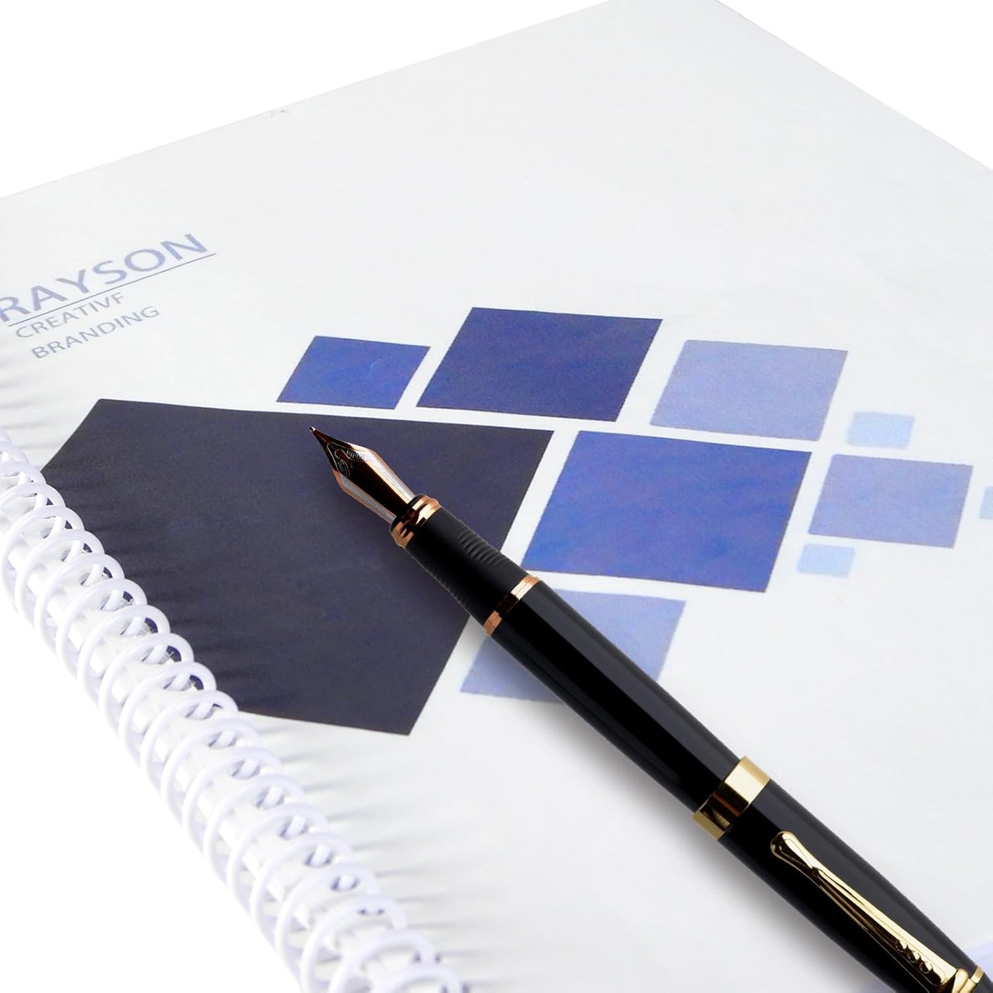 Rayson 3/4" Plastic Spiral Binding Coil, 160 Sheets Capacity, 4:1 Pitch 19mm White Coil Binding Spines for Business and Educational Purposes, Pack of 50