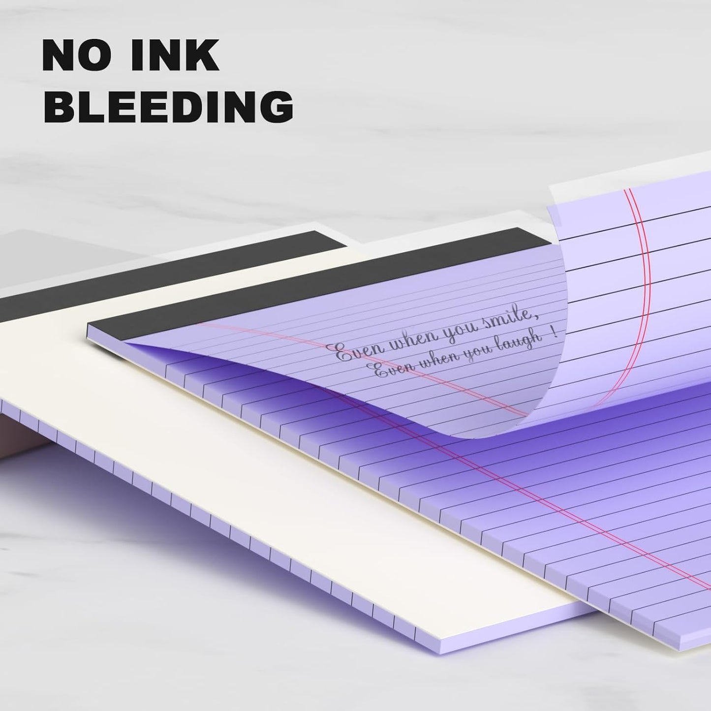 Pink Purple Small Legal Pad 5 x 8 College Ruled Color Legal Pads Paper Notepads 6 Pack Sturdy Back Writing Pads 5 x 8 Note Pads Perforated Narrow Ruled Pads of Paper