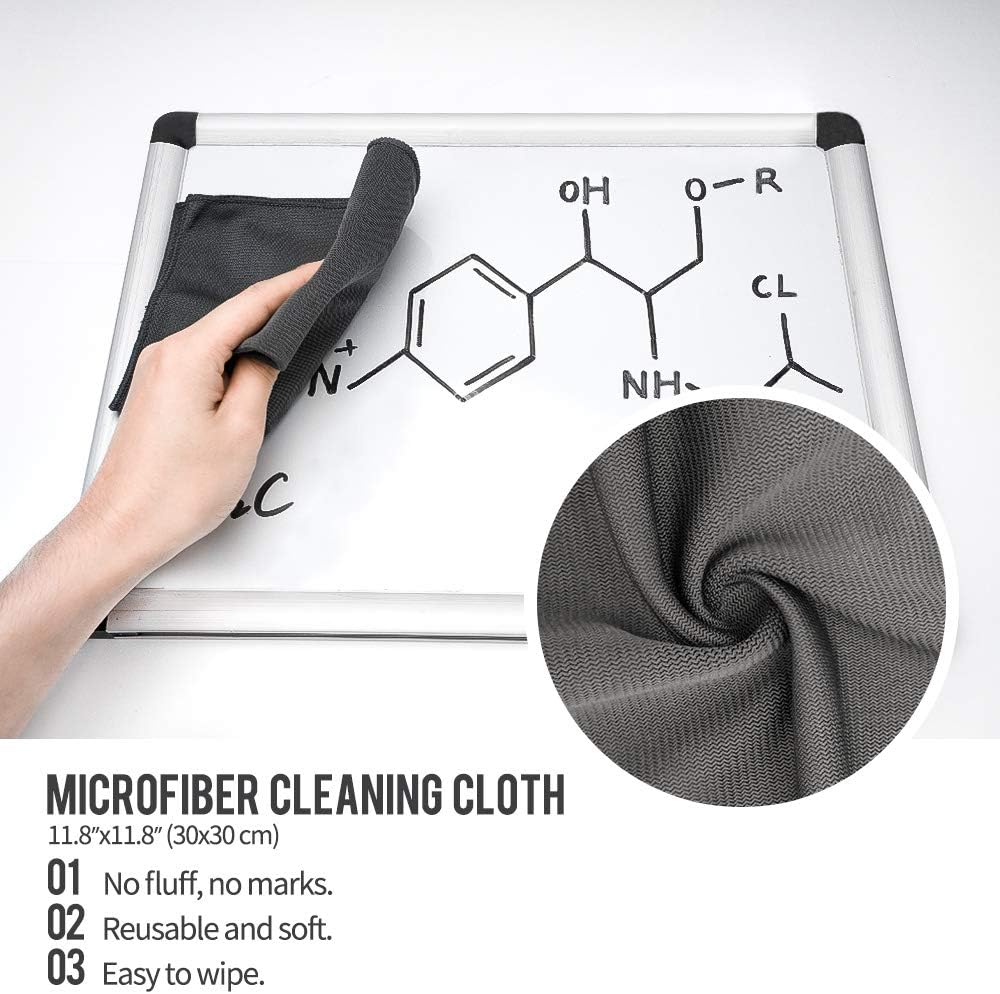 loukin Non-Toxic Whiteboard Cleaner, 8.5 fl oz Dry Erase Board Cleaner, Whiteboard Cleaning Spray with Cloth, Removes Stubborn Marks from Whiteboards