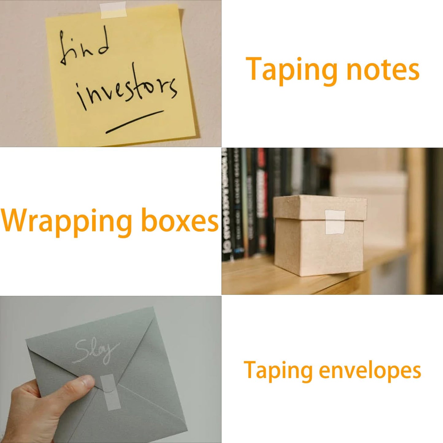 48 Rolls Crystal Tape Refills for Dispenser, 3/4Inch x 1000 Inch, Transparent Stationery Tape for Office, Home, School for Wrapping, Crafts, Office and Professional Use