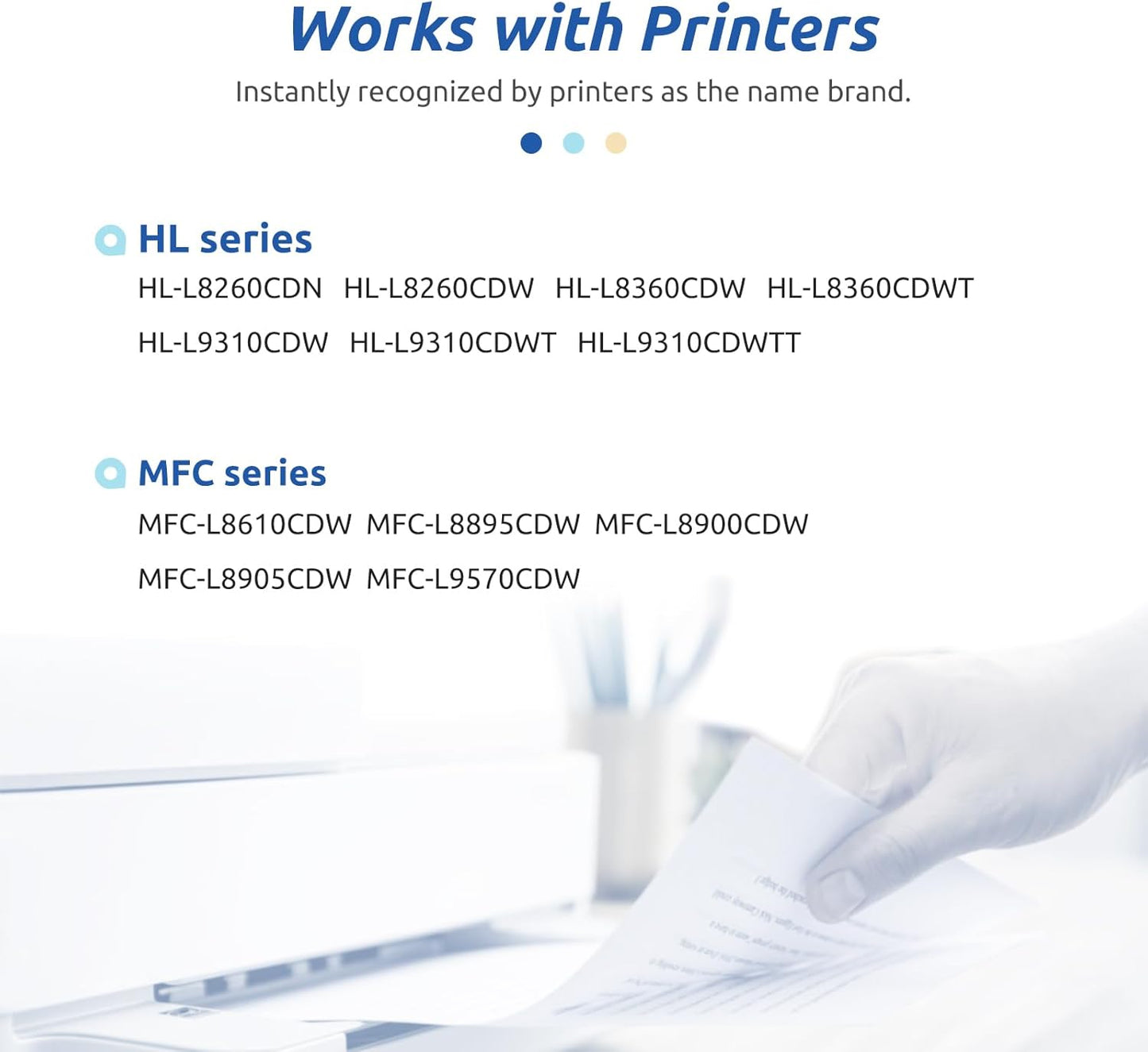 INK E-SALE Compatible Toner Cartridge Replacement for Brother TN433 TN431 (Black, 1-Pack), for use with Brother HL-L8260CDW HL-L9310CDW DCP-L8410CDW MFC-L8610CDW MFC-L8690CDW DCP-L8410CDW Printer
