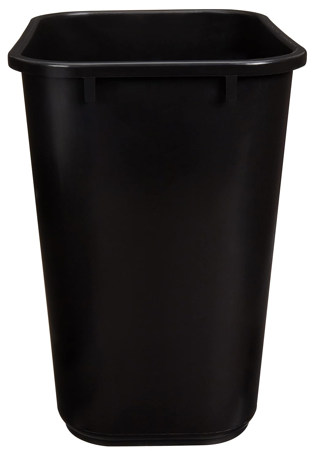 Amazon Basics Trash Can, Rectangular Commercial Office Wastebasket, 7 Gallon (Pack of 2), Black (Previously AmazonCommercial Brand)