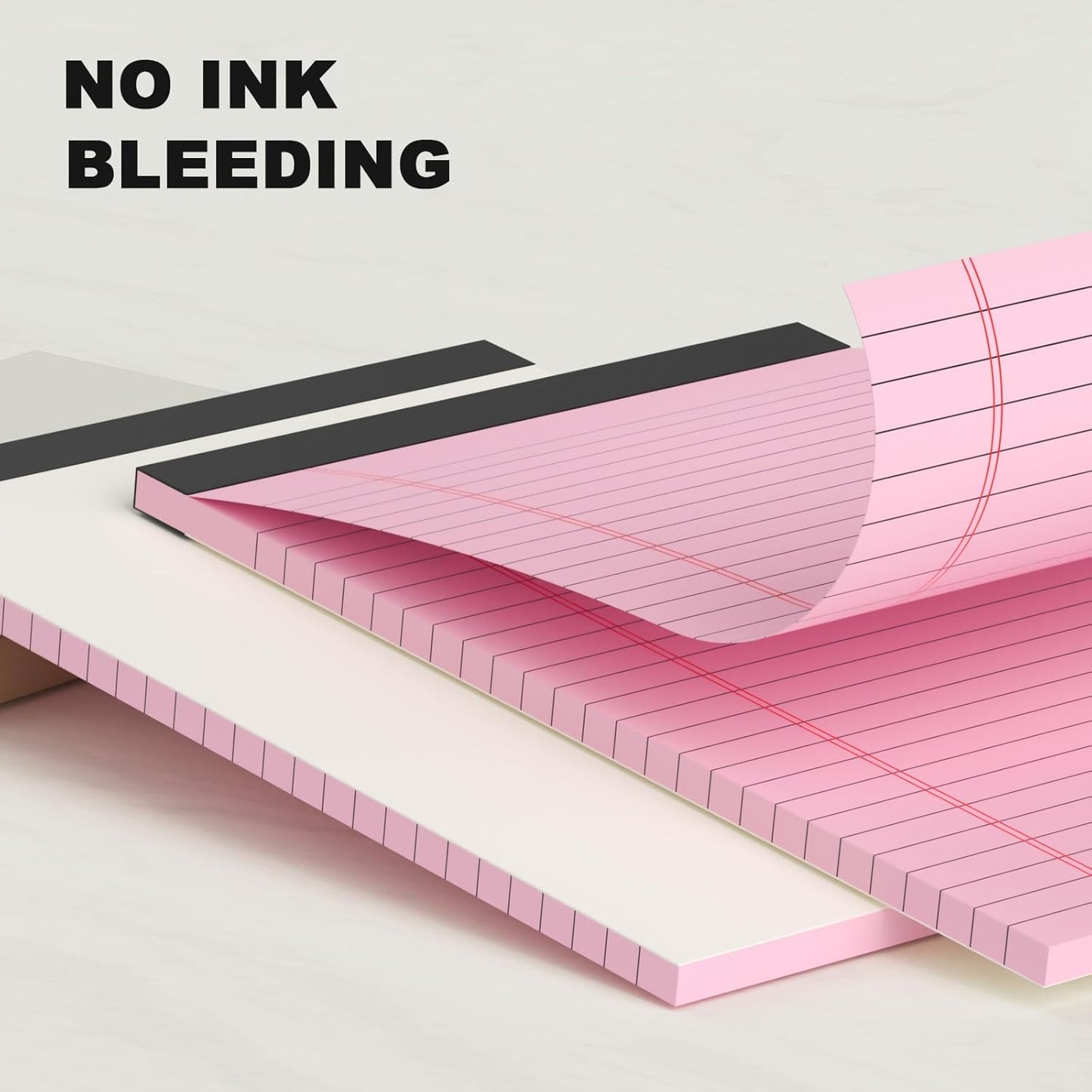 5pcs Colored Note Pads 5x8 College Ruled Small Legal Pads Paper Notepads 5 Pack Study Back Writing Pads 5 x 8 Paper Pads Perforated Narrow Ruled Pads of Paper 30 Sheets/Pack