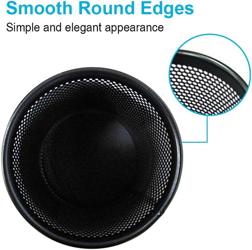 Comix Pen Holder Desk Organizer, Wire Mesh Pencil Cup with Foam Pad and Non-Slip Bottom Office Supplies Desk Accessories for Home Office School, 1 Pack