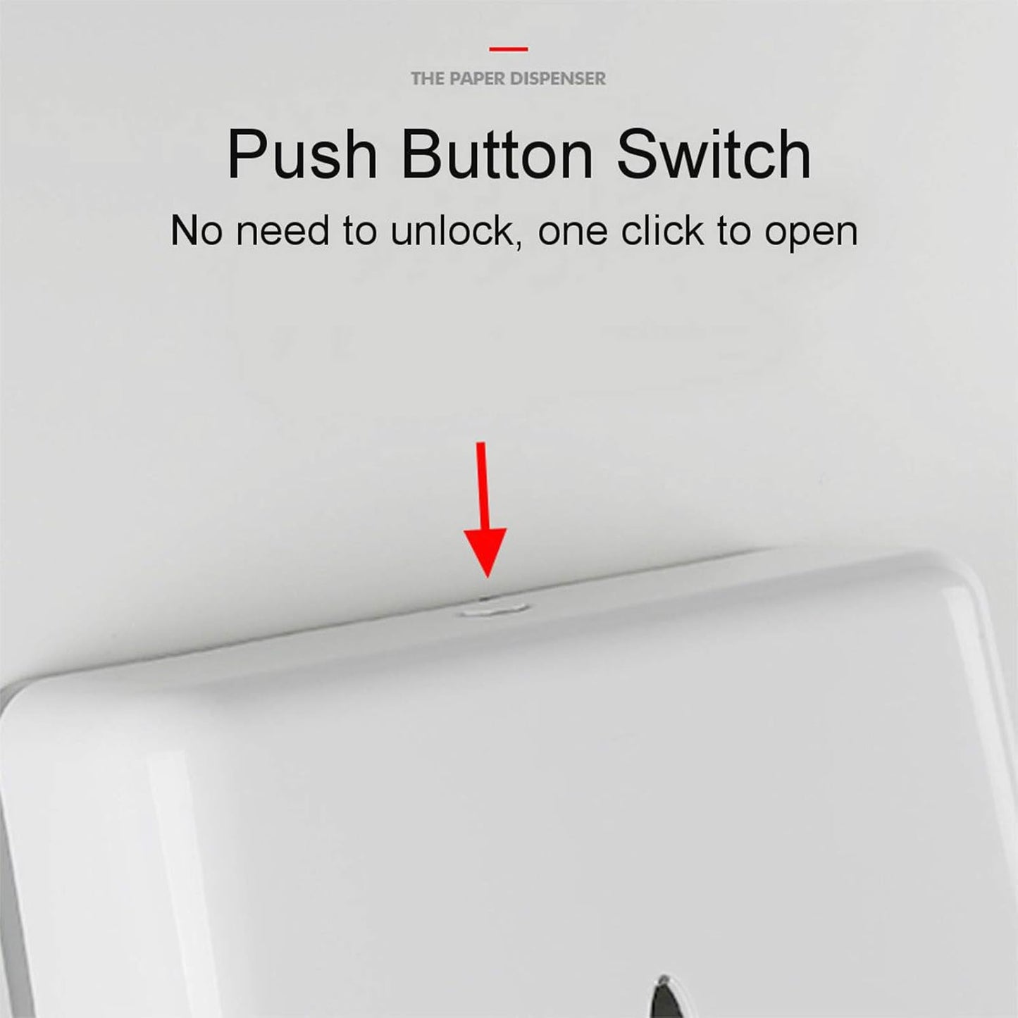 AILELAN Paper Towel Dispensers, Commercial Toilet Tissue Dispensers Wall Mount Paper Towel Holder Multifold/C-Fold Paper Towel Dispenser for Kitchen and Restroom Decor (White)