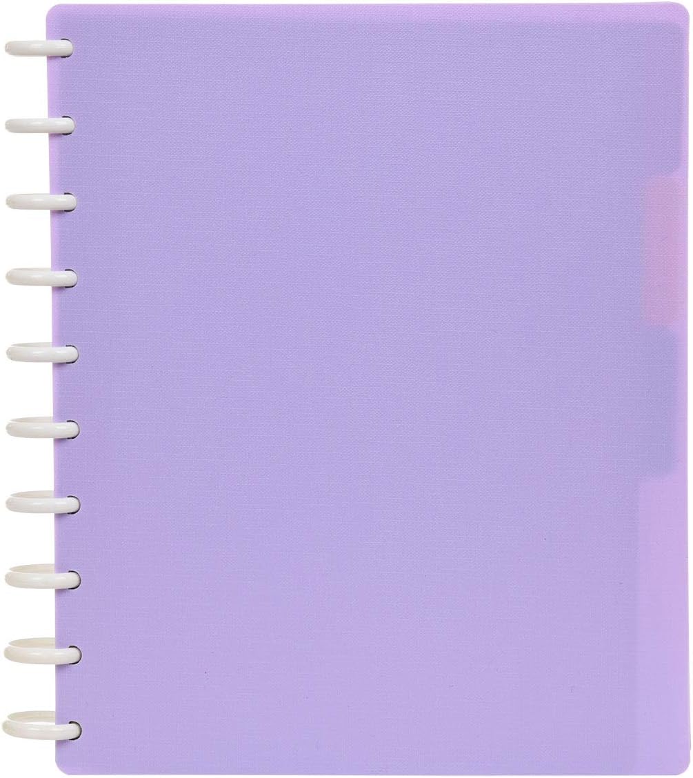 Talia Discbound Notebooks, Planner, Customizable, (Lavender, Midsize (7.5in x 9.75in))