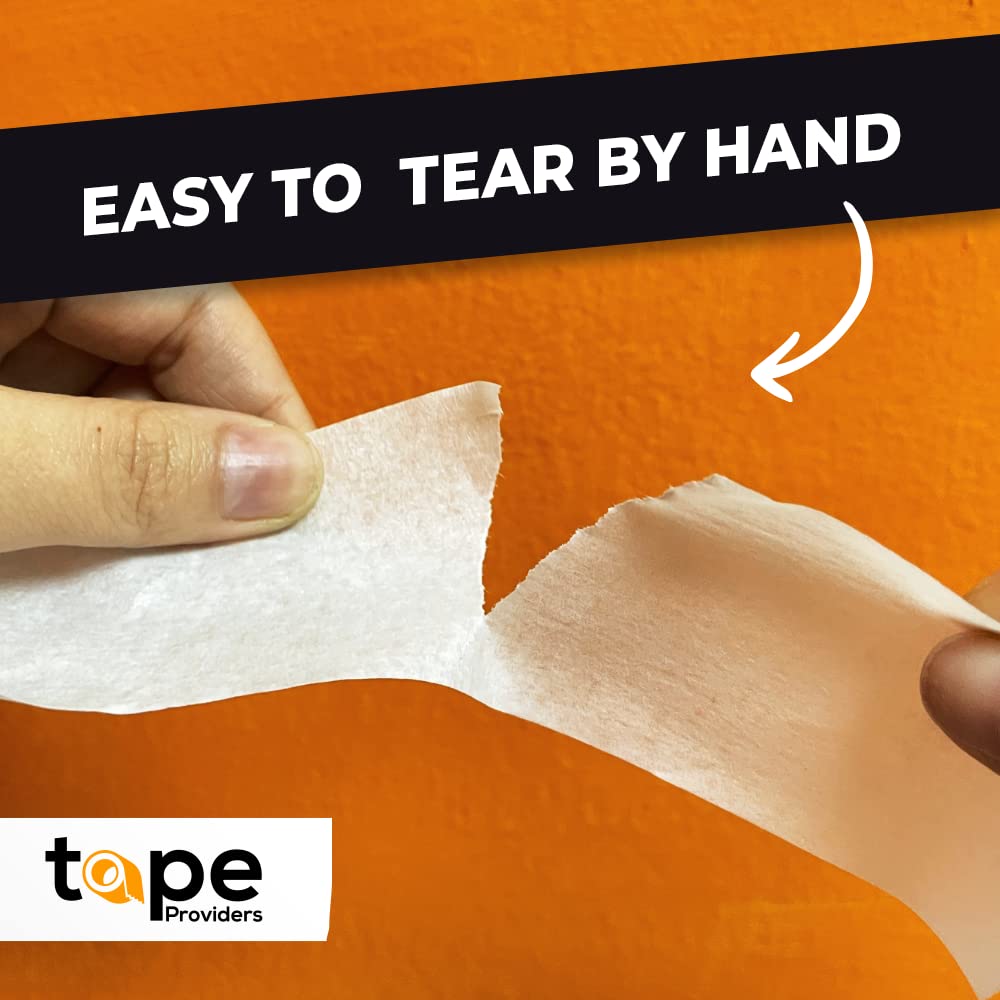 WOD MT5 Utility Grade Masking Tape, 1.5 inch x 60 yds. for Home or Office air-Dry Painting, Labeling, & Packing. Leaves no Residue