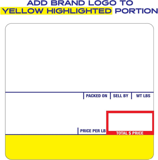CEPRICO - Customizable CĀS Scale Labels - 48 Rolls of Thermal Printing Scale Labels – Compatible with CĀS LST-8020 | UPC Ingredient | Ideal for Supermarkets, Retailers and Grocery Stores