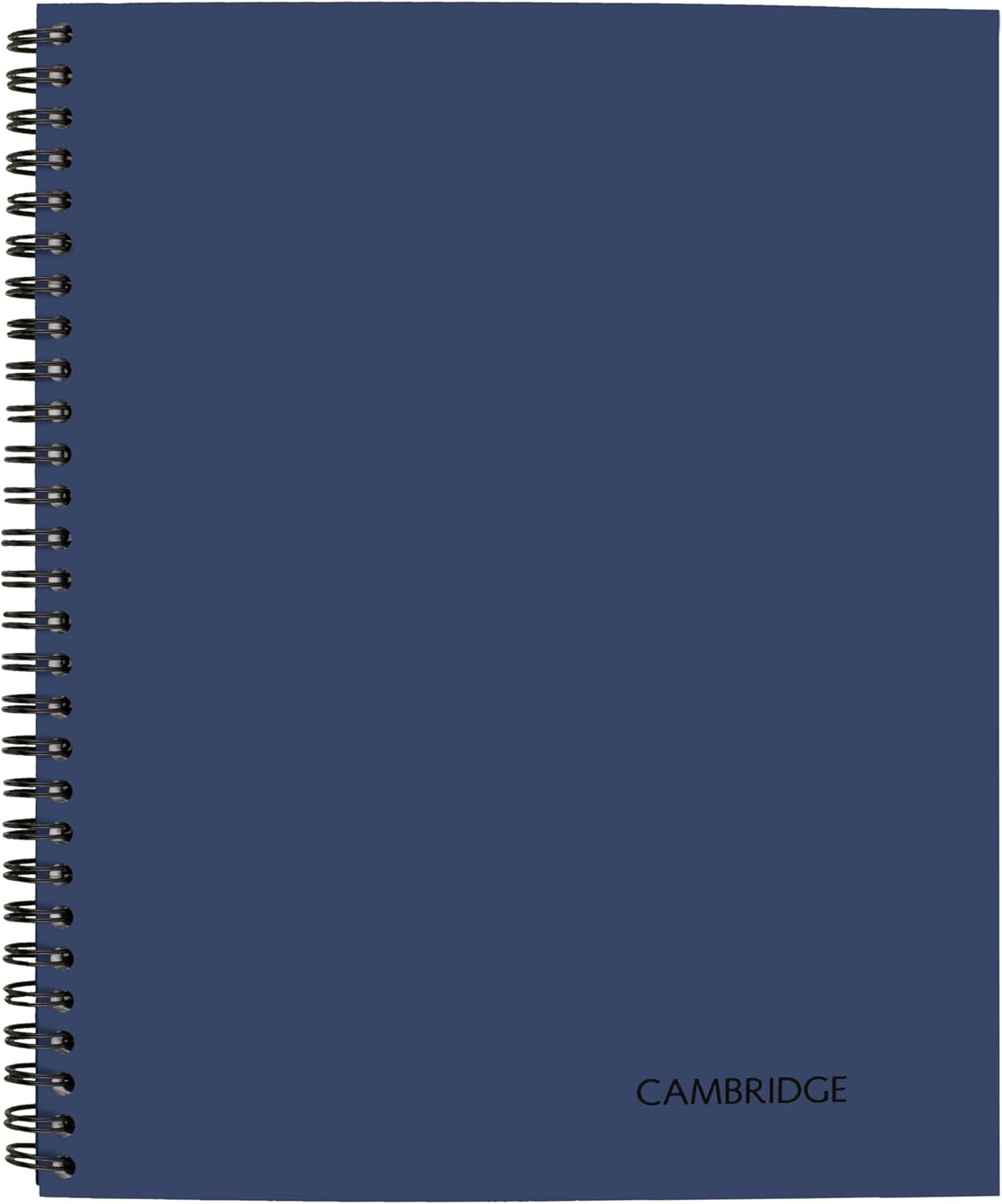 Cambridge Limited Business Notebook, Legal Ruled, 8-1/4" x 11", 80 Sheets, Soft Touch Flexible Cover, Wirebound, Blue (UN06062-20)