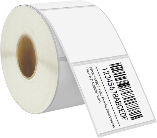 BETCKEY - 2.25" x 2" (57 mm x 51 mm) UPC Barcode & Address Labels Compatible with Zebra & Rollo Label Printer,Premium Adhesive & Perforated [1 Rolls, 700 Labels]