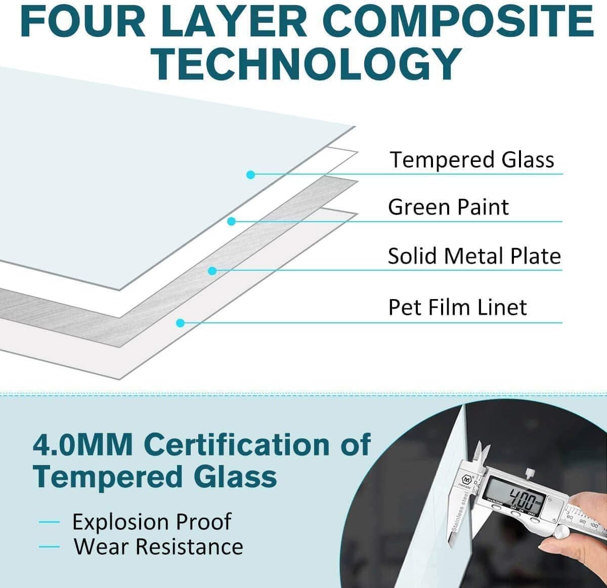 2-in-1 Glass White Board 72" x 43" Extra Large Splicing Magnetic Tempered Glass Whiteboard for Wall, ZHIDIAN Morden Glass Dry Erase Board Frameless Bulletin Board for Office, Home, School