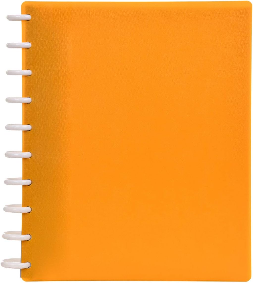 Talia Discbound Notebooks, Planner, Customizable, (BBQ Mustard, Midsize (7.5in x 9.75in))