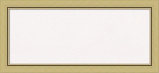 Amanti Art White Cork Board for Wall, 15x33 Vision Board with Gold Frame, Medium Corkboard Office Decor for Home Organization, Casual Corkboard Pinboard to display items for home organization
