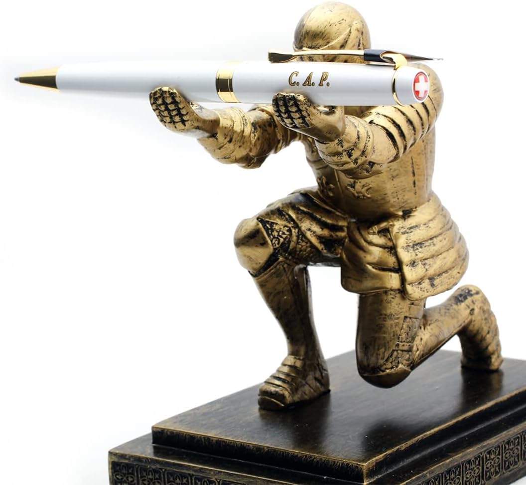 Free Engraving - Personalized Expert Ballpoint Pen, Medium Point, Roller pens, Groomsmen Gift, Free Custom Engraved Gifts for Men, Women (White)