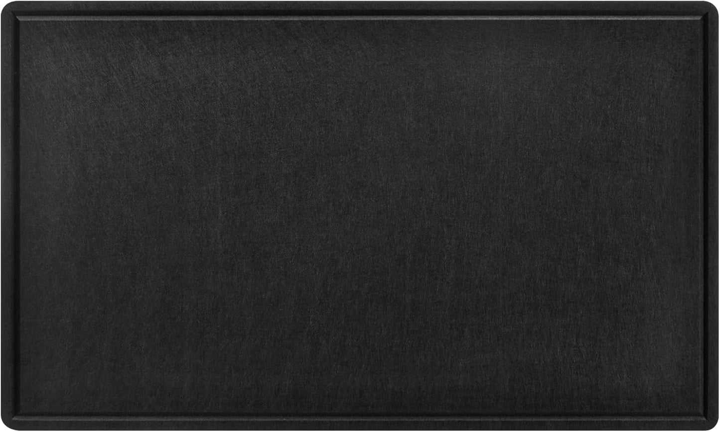 Large Bulletin Board, Foldable 60x36 Inches Cork Board Alternative, Large Felt Board Decorative Pin Board for Wall, Foldable Photo Board Self-Adhesive Vision Board with 36 Pushpins Black