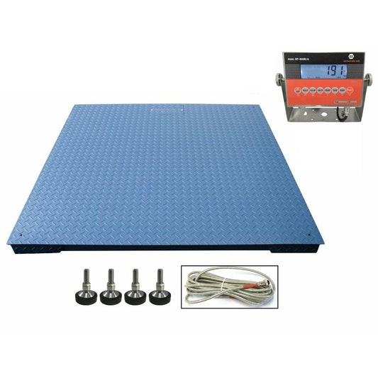 SL-4x4-Explosion Proof (Legal) Industrial 48" x 48" intrinsically Safe NTEP Floor Scale for Warehouse or Shipping Weighing (10000 lbs x 2 lb)