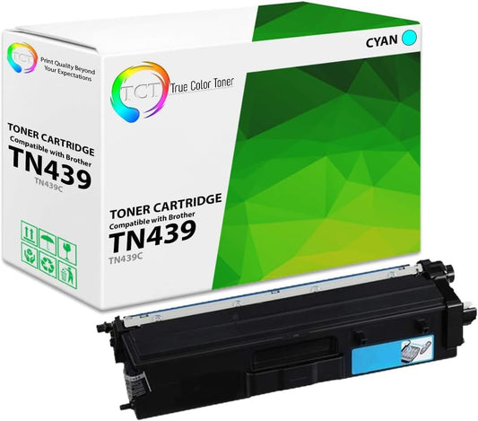 TCT TN439 Cyan Toner Cartridge - Compatible Replacement for Brother TN439C Cyan Ultra High Yield Works with Brother HL-L8360CDW L8360CDWT MFC-L8900CDW L9570CDW Printers (9,000 Pages)