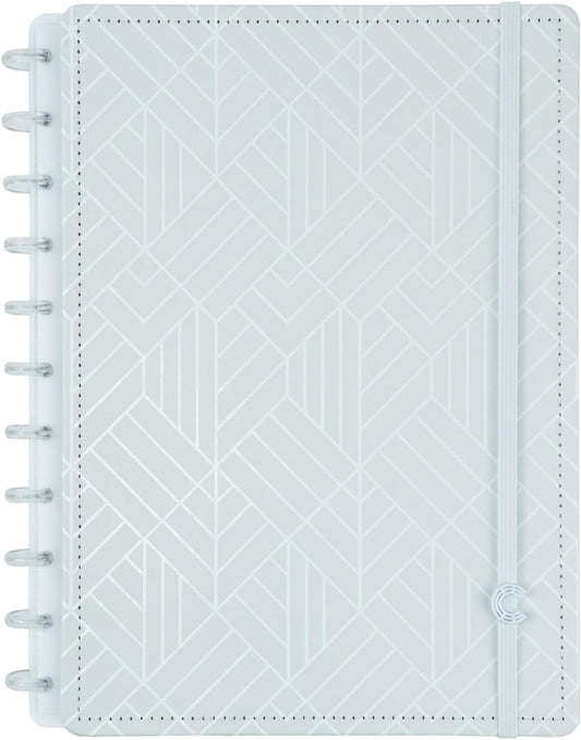 Discbound Premium - Plan, Organize, Customize, and Create with Ease. For Work Meetings, School, Journal, or Daily Use (ICE GREY, LARGE 7.87 x 10.82 in)