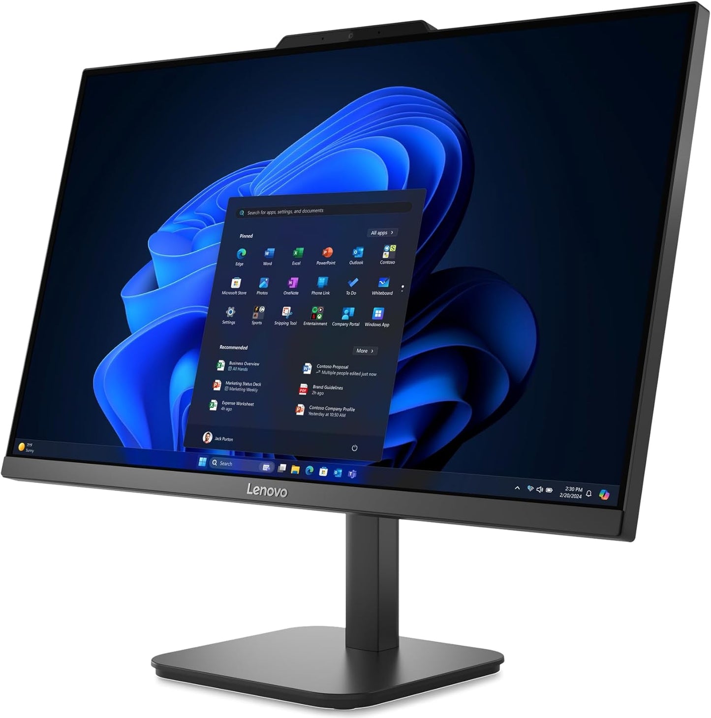 Lenovo 24" All-in-One Desktop Computer for Home Office, Intel 4-Core Processor (Beat i3-1110G4), FHD Display, 16GB DDR4 RAM, 512GB PCIe SSD, WiFi 6, Bluetooth, Business AIO, Windows 11 Pro, Vent-Hear