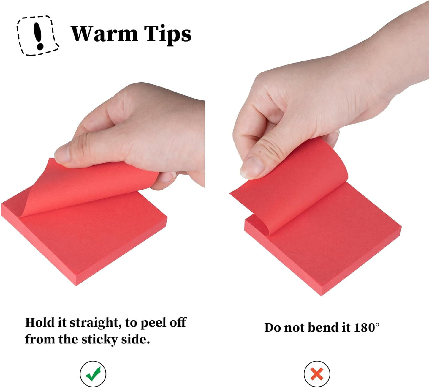 24 Pack Sticky Notes - 3 x 3 Inch Large Memo Pads with 2X Sticking Power,12 Bright Colors Sticky Pads,100 Sheets/Pad - 2400 PCS Super Sticky & Repositionable for Office,Notebook,School,and Daily Use