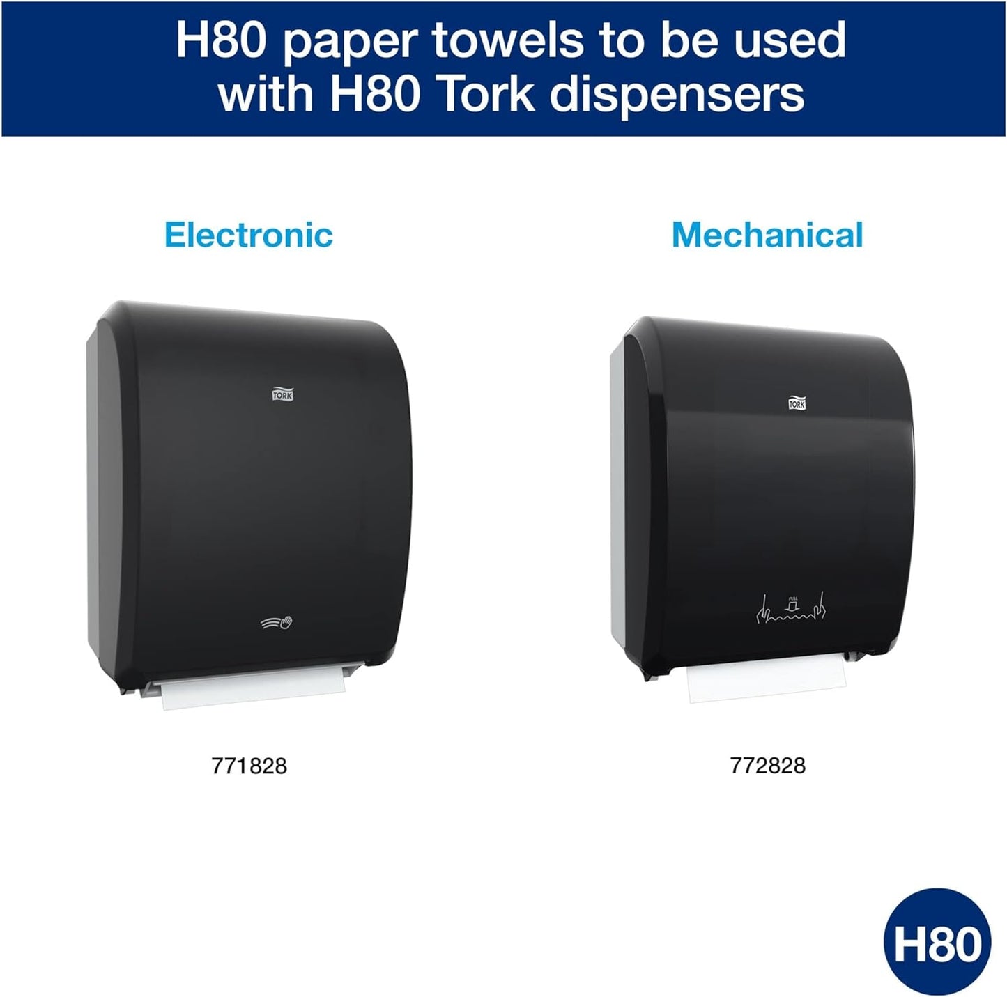 Tork Roll Hand Towel White H80, Premium, 6 rolls, 8030630