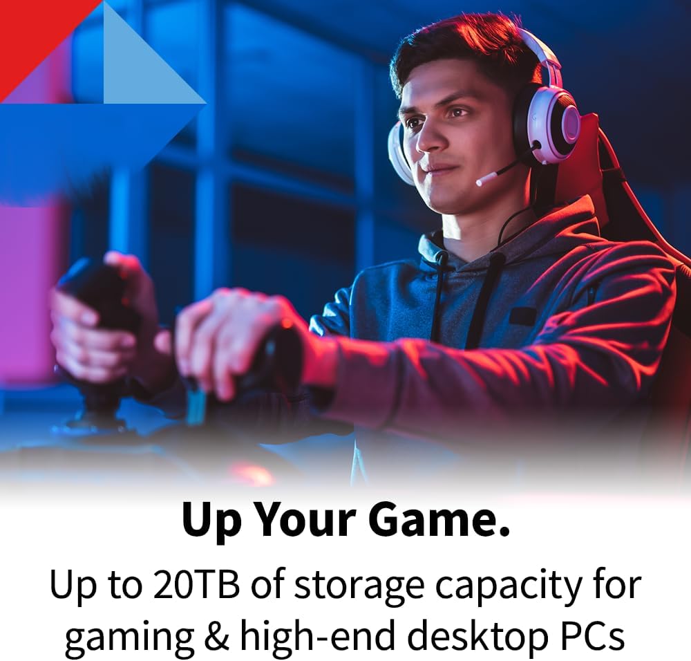 Toshiba X300 20TB Performance & Gaming 3.5-Inch Internal Hard Drive – CMR SATA 6 GB/s 7200 RPM 512 MB Cache - HDWR62AXZSTA