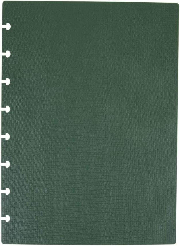 Talia Discbound Notebooks, Planner, Customizable, (Green Olive w/Green Olive Discs, Junior (5.5in x 8.5in))