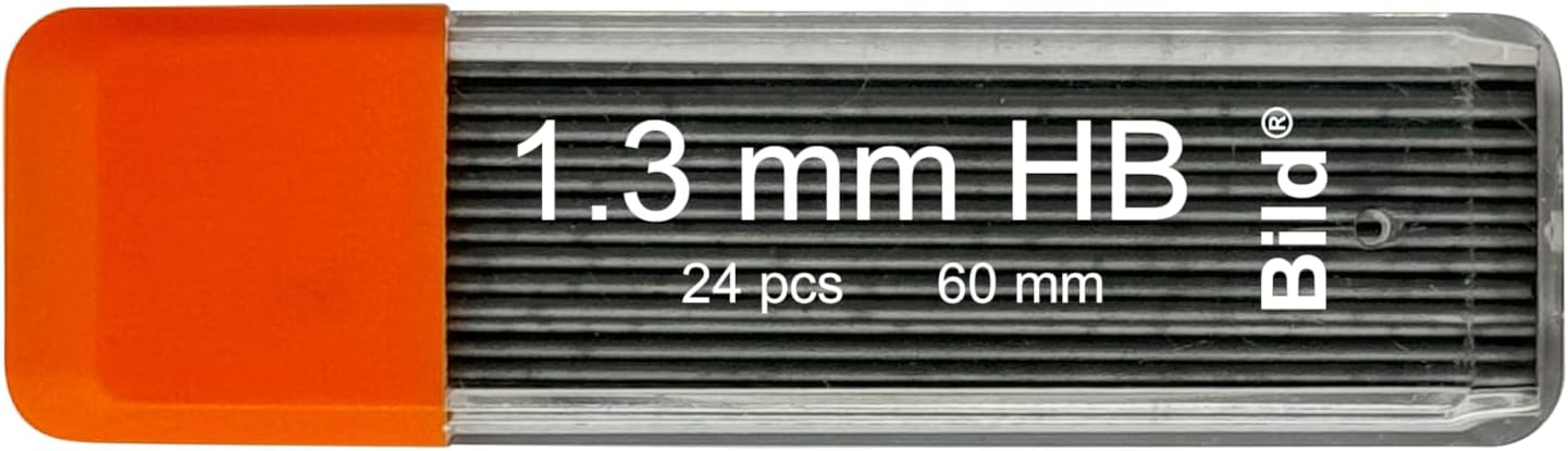 Bild Premium 1.3 mm Mechanical Pencil Lead Refills HB #2 (HB Mega, 1.3 mm)