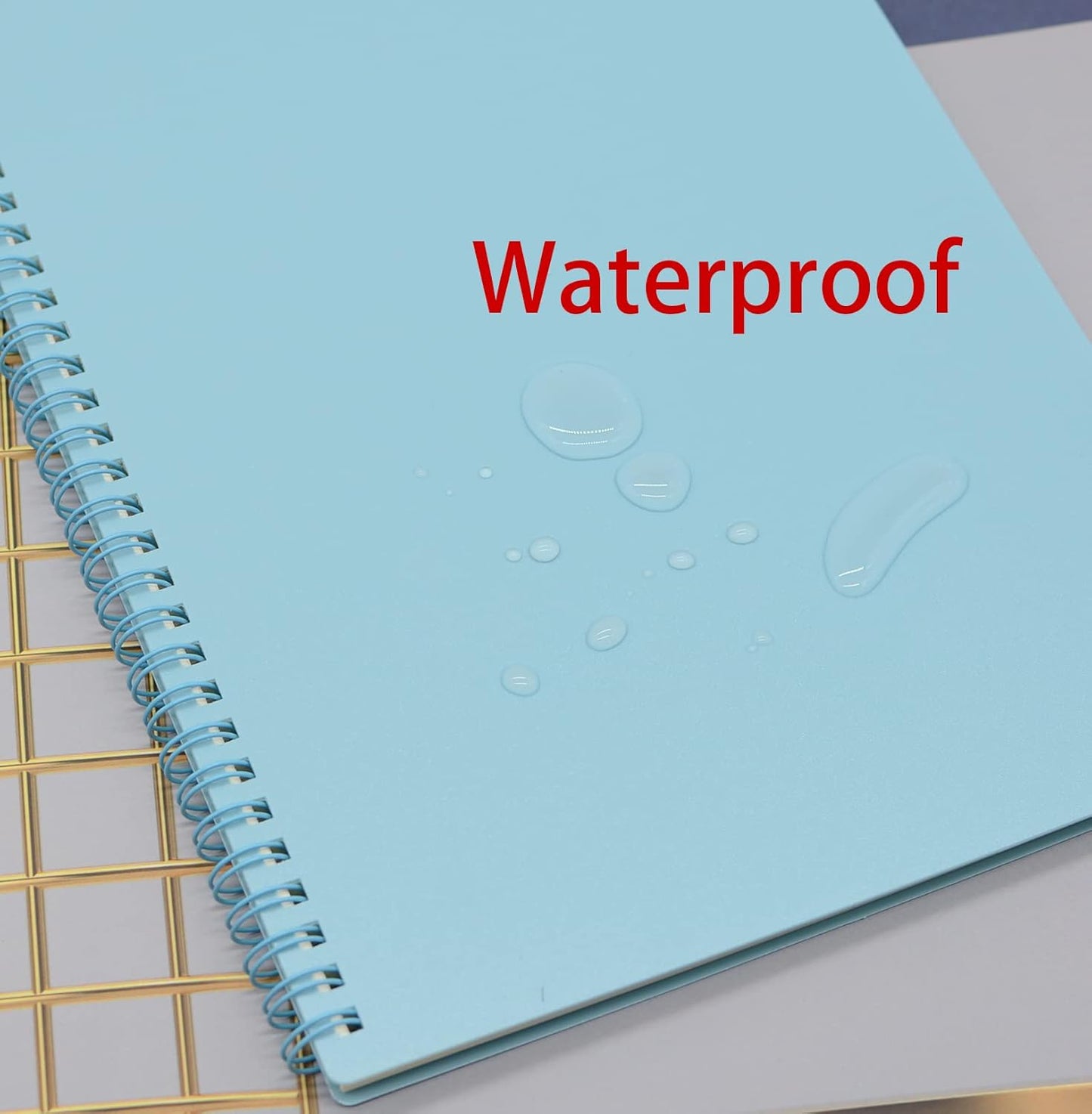 Yansanido Spiral Notebook, 4 Pcs 8.3 Inch x 5.9 Inch A5 Thick Plastic Hardcover 7mm College Ruled 4 Color 80 Sheets -160 Pages Journals for Study and Notes (4)