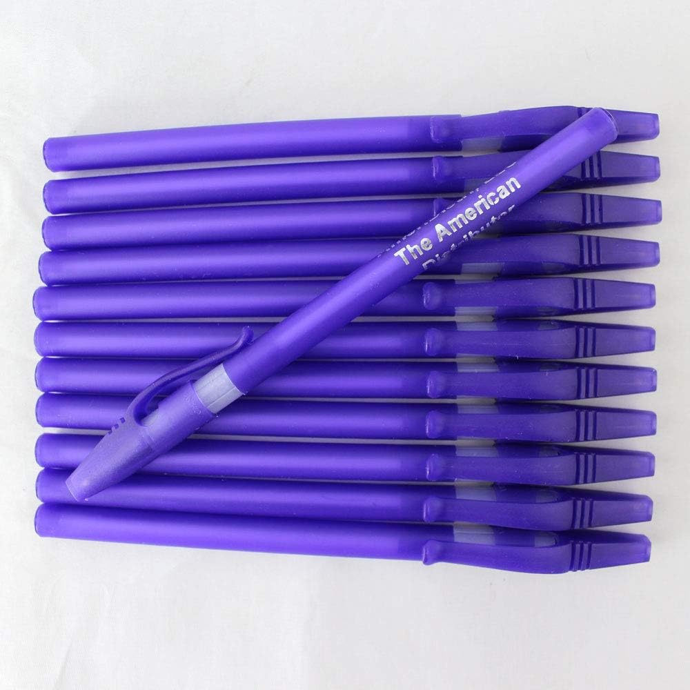 ezpencils - Personalized - Solid Purple Colored body with a white Silicone Gripper - Willowy Pens - Free Personalization