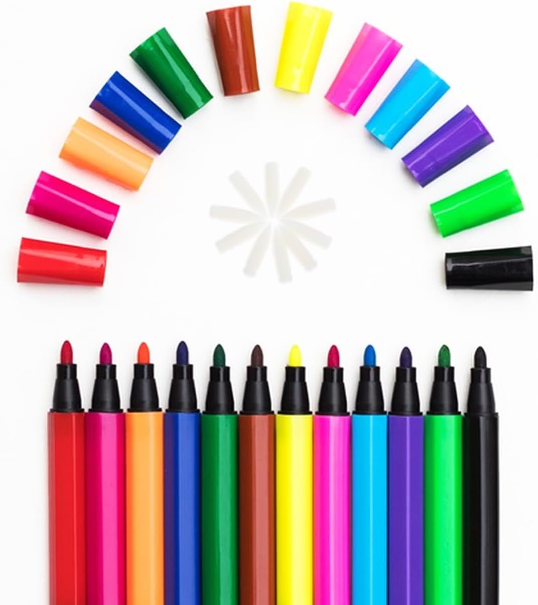 10Pcs Acrylic Marker Pen Tips - Replacement Nibs for Refillable Brush Pens - Art Supplies for Sketching and Drawing Compatible with Oil Markers