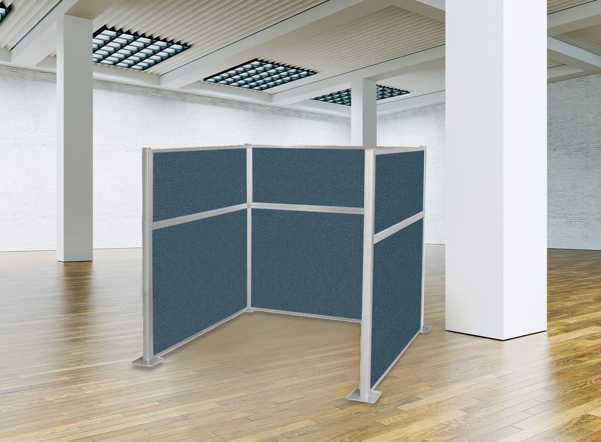 Versare Hush Panel Cubicle Kit | Workstation Partition Walls | Sound Dampening Cubicle Walls | Partitions for Desks