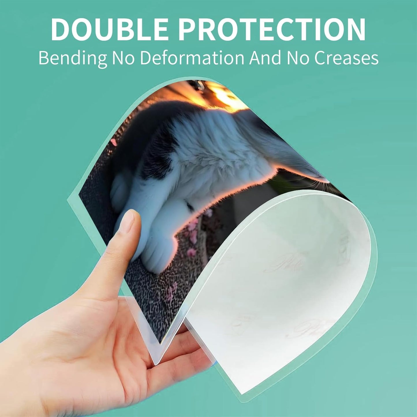 Laminating Sheets - 3Mil 50 Pack Thermal Laminating Pouches, 9"x11.5" Clear Laminate Sheets for Schedules, Menus, Certificates, Art Drawings, Round Corner