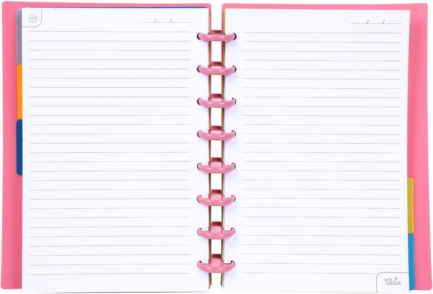 Talia Discbound Notebooks, Planner, Customizable, (Canyon Clay w/Canyon Clay Discs, Junior (5.5in x 8.5in))