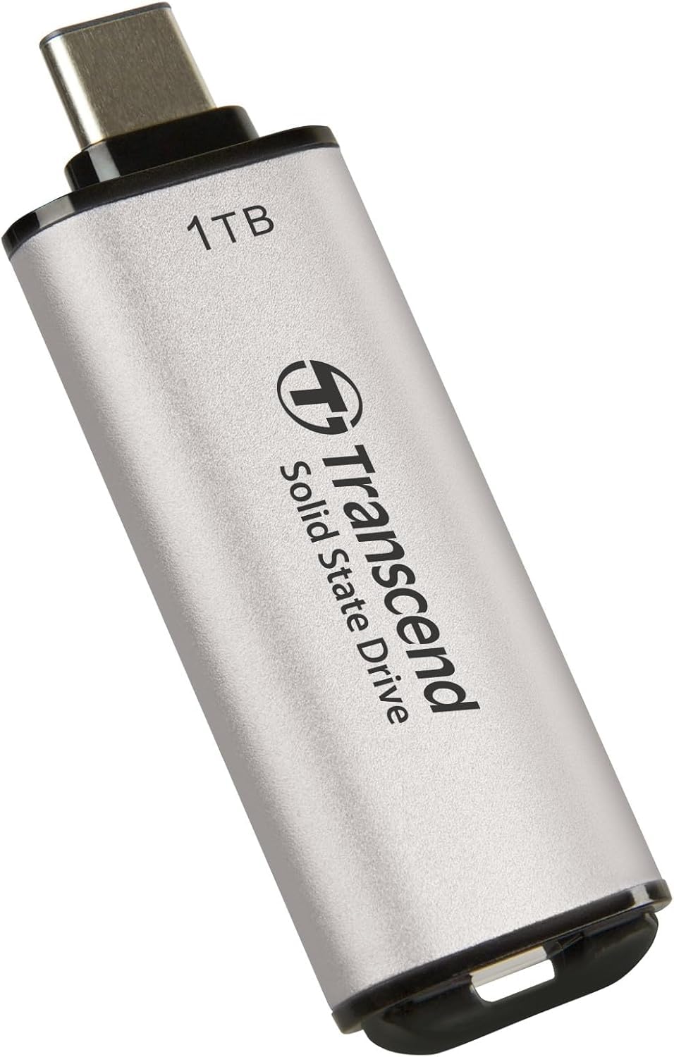 Transcend 1TB External SSD, USB 3.2 Gen2, Up to 1,050MB/s, Portable SSD with Type C, for Steam Deck, ROG Ally, MSI Claw, Windows & Mac, iPhone, iPad, Android, PS5, Xbox, Smart TV, Silver