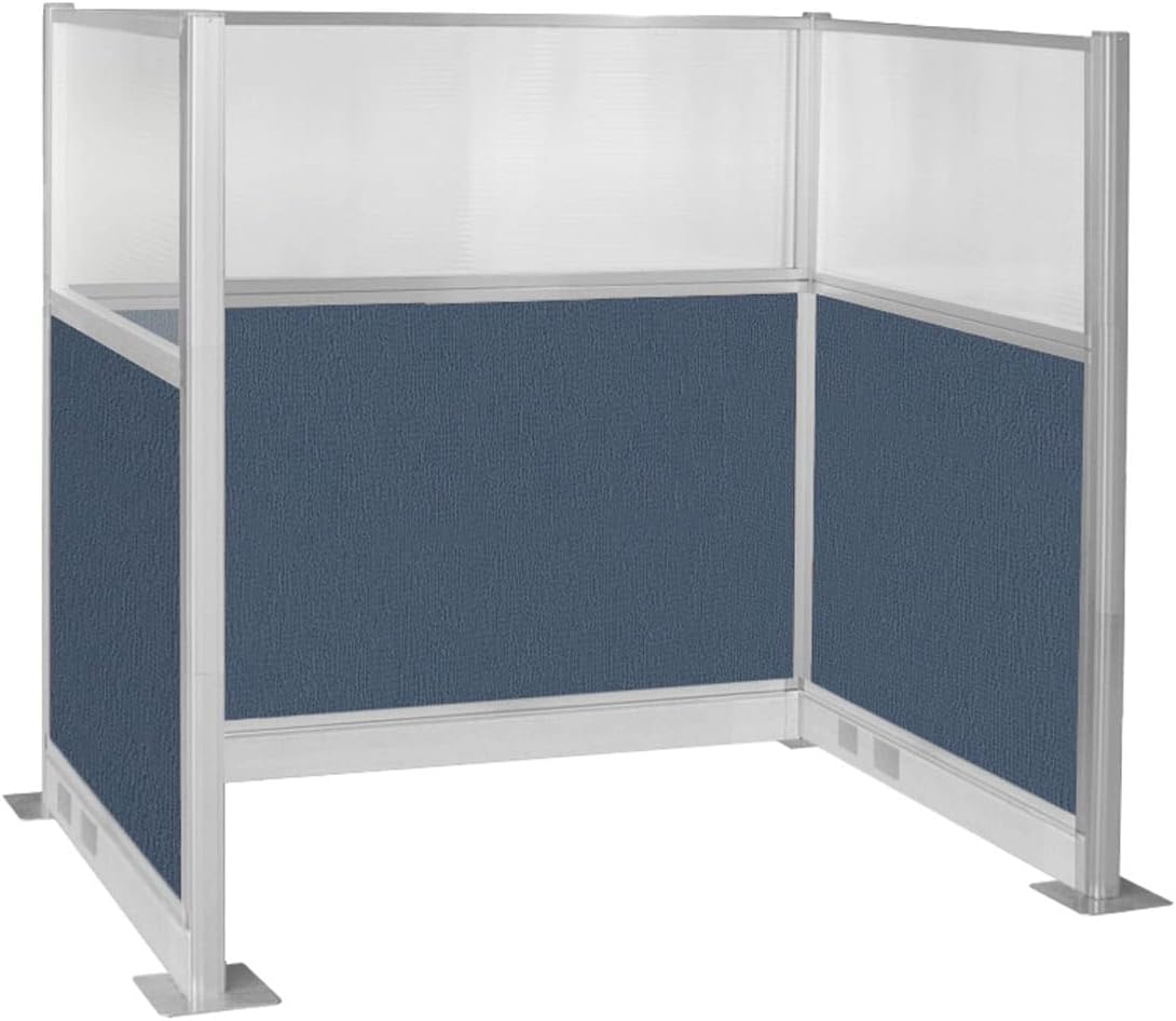 Versare Pre-Configured Hush Panel Electric Cubicle | Workstation Divider Walls | Cubicle Privacy Panels | Office Partition Walls