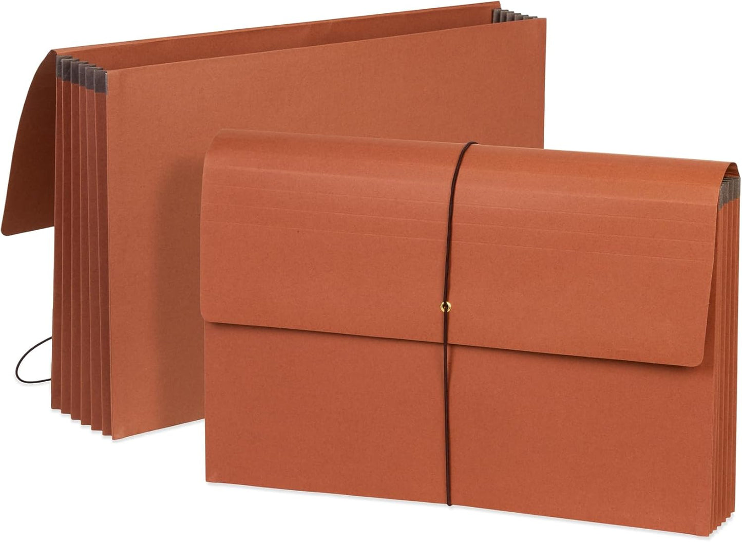 Blue Summit Accordion File Wallet with Flap and Cord Closure, Legal Size, 5.25” Expansion – 10 Pack