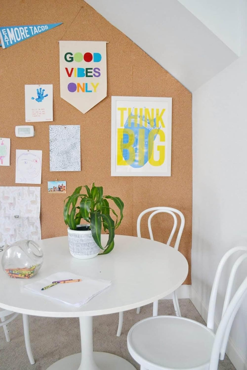 Manton Cork Premium Cork Roll - 4' x 5' x 1/2", 100% Natural Facing Grade Material for Bulletin Boards, Decorative Photo and Message Push Pin Displays - Perfect for Home, School, and Office