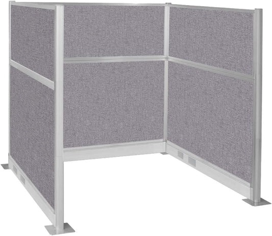 Versare Pre-Configured Hush Panel Electric Cubicle | Workstation Divider Walls | Cubicle Privacy Panels | Office Partition Walls