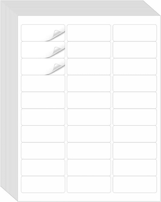 Address Labels, JIQEZNL Premium 1" x 2-5/8" Mailing Labels for Envelopes, 900 Address Label Sticker Paper for Laser/Ink Jet Printer, White Blank Printable Sticker Labels 30 Per Sheet 8.5"×11"