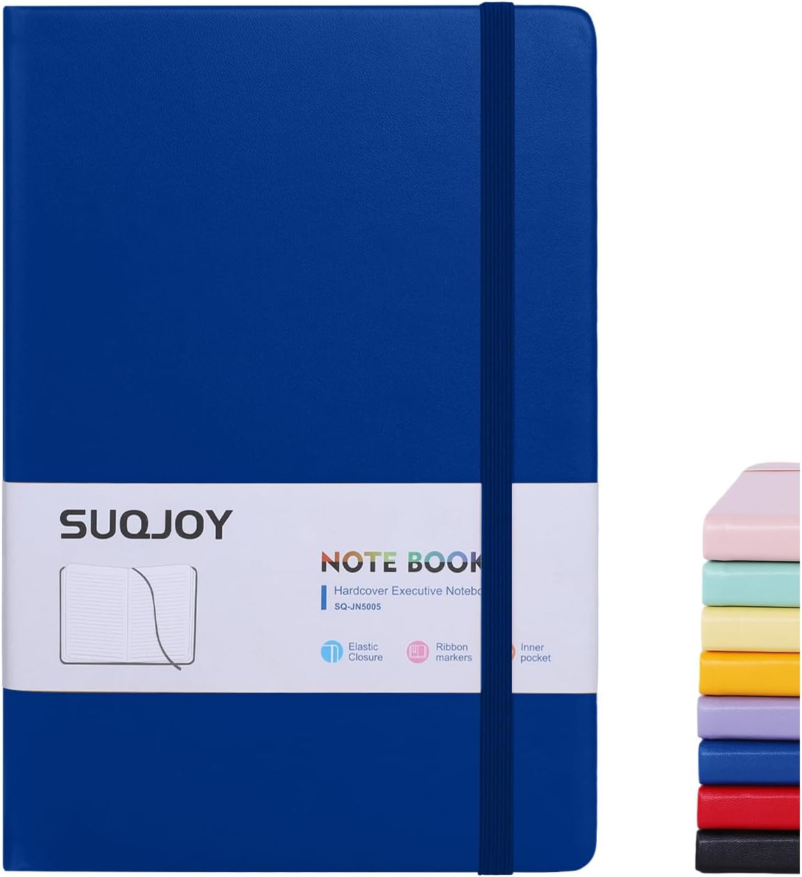 Lined Journal Notebook for Women Men,5.5"x8.3",100 GSM Thick Paper, A5 Hardcover Leather Journaling Notebooks for Writing,Travel,Work & School,College Ruled Notebooks for Note Taking Diary(Blue)