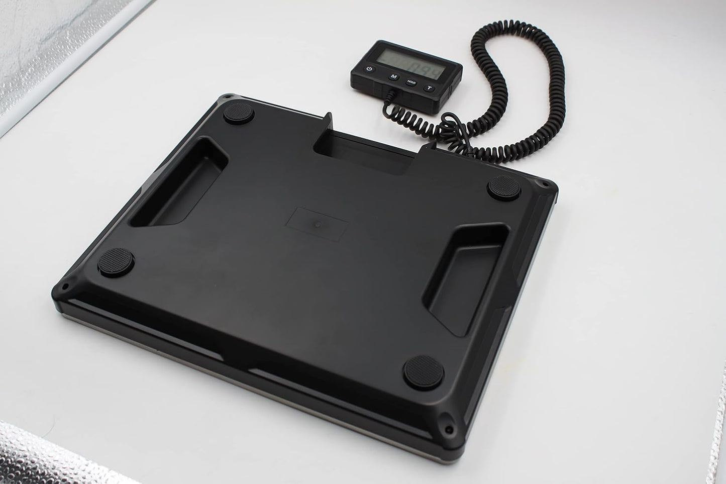 Maxus Shipping Scale 440lb, LCD Digital Postal Scale with Hold and Tare Funtion, Postage Scale for Packages Luggage Post Office Warehouse, Battery and Tape-c Power, Black