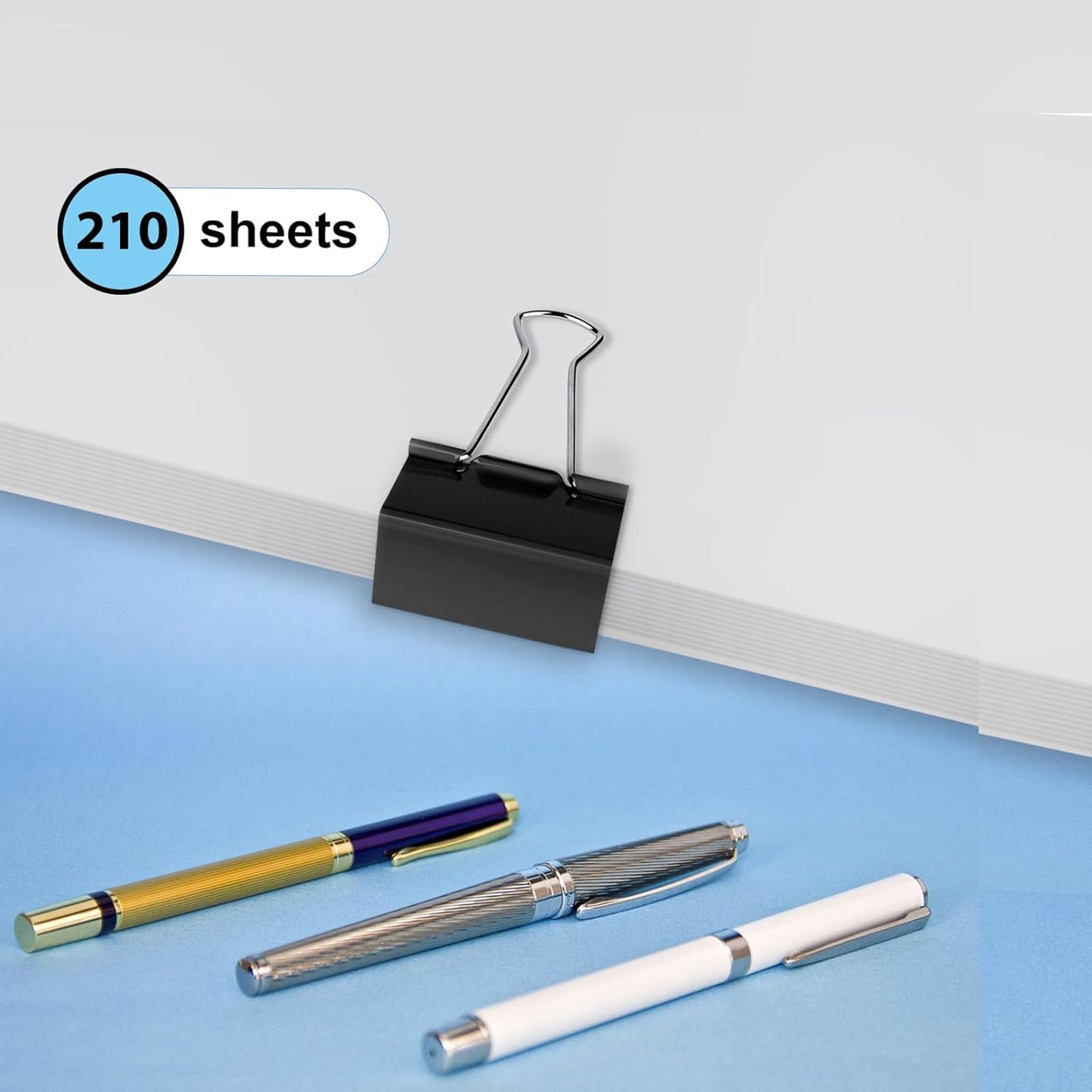 Ufmarine Extra Large Binder Clips 2 inch, (40 Pcs) Big Paper Clips for Office