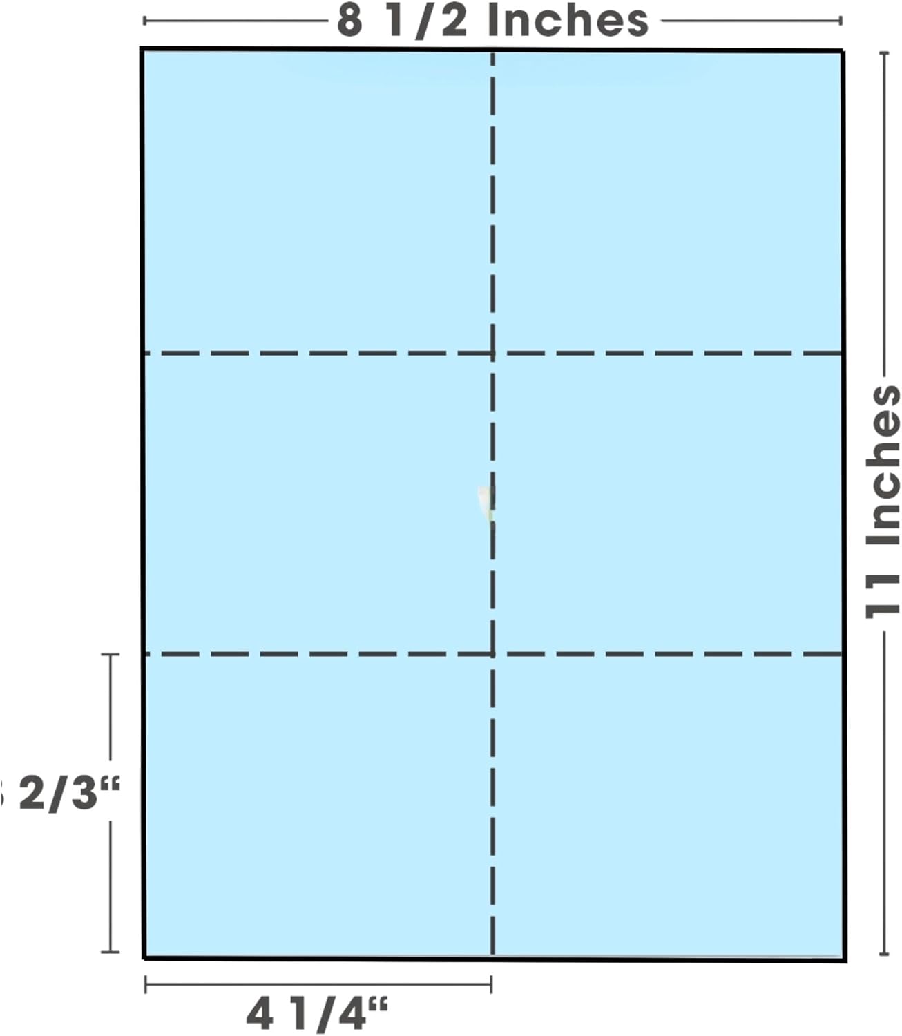 Limited Papers (TM) 8.5x11 Perforated Paper, 20/50 Pound, 75 GSM, Variety of Perforation Sizes and Colors, for Forms, Tickets, Postcards, Business Cards. (Peach, 6 up)